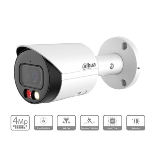 מצלמת אבטחה צינור IP ראיית לילה צבעונית 4.0MP Full Color עדשה 2.8 מ