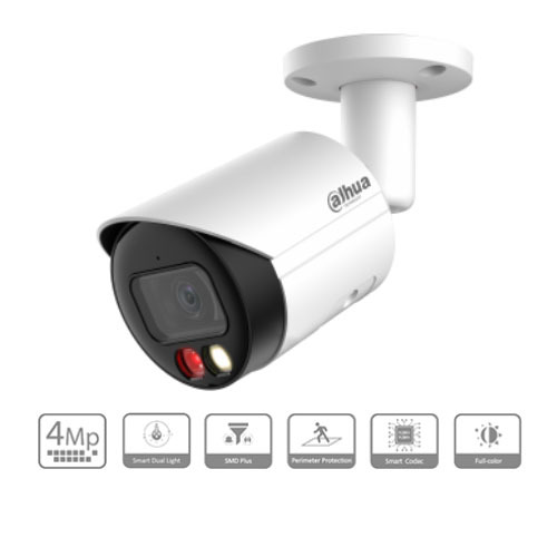 מצלמת אבטחה צינור IP ראיית לילה צבעונית 4.0MP Full Color עדשה 2.8 מ