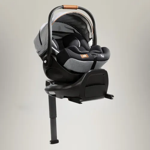סלקל נשכב לתינוק הכולל בסיס קבוע לרכב i-Level Recline™ Signature - שחור/אפור Carbon
