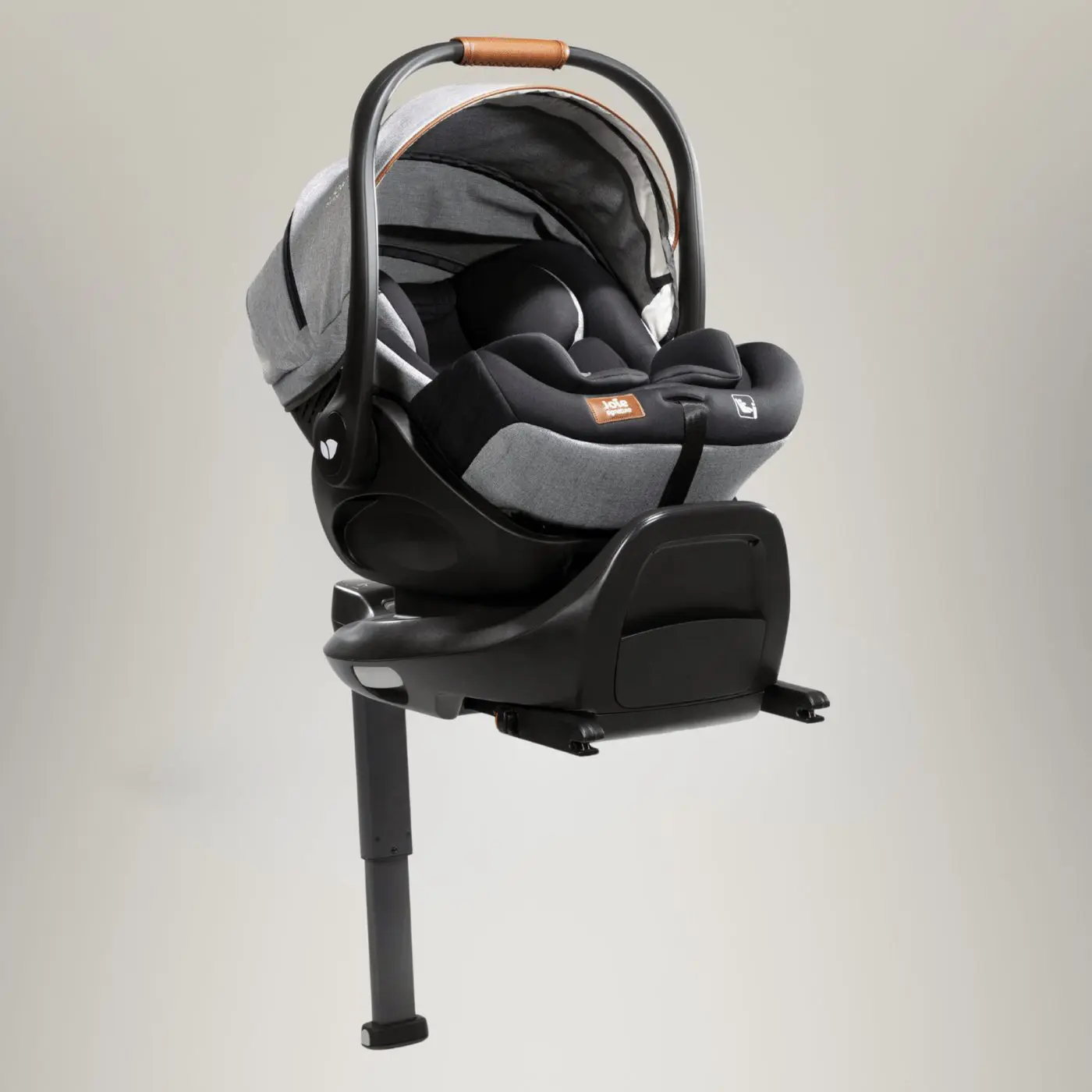 סלקל נשכב לתינוק הכולל בסיס קבוע לרכב i-Level Recline™ Signature - שחור/אפור Carbon
