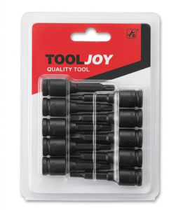 סט 10 יחידות של בוקסות/ראשים מגנטיים למברגה ToolJoy