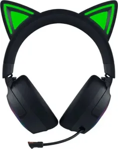 אוזניות שחור RAZER KRAKEN KITTY V3 PRO
