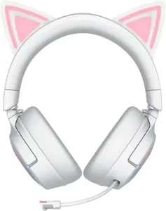 אוזניות לבן RAZER KRAKEN KITTY V3 PRO
