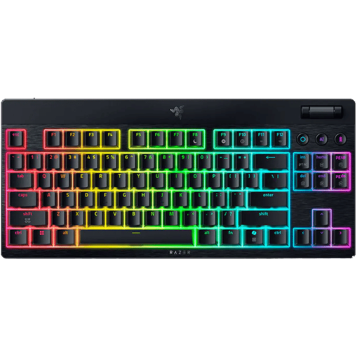 מקלדת אלח RAZER BLACKWIDOW V4 LOW-P TKL HYPERSPEED YELLOW.S