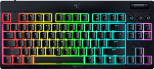 מקלדת אלח RAZER BLACKWIDOW V4 LOW-P TKL HYPERSPEED ORANGE.S