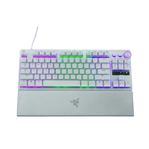 RAZER HUNTSMAN V3 PRO TENKEYLESS - WHITE -מקלדת