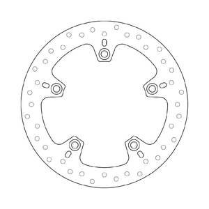 צלחת דיסק ב.מ.וו GS850 אחורי מ-18 ברמבו BREMBO צלחת בלם