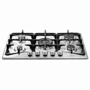כיריים גז 70 ס"מ 5 להבות צבע נירוסטה Delonghi דגם DGH2170CX