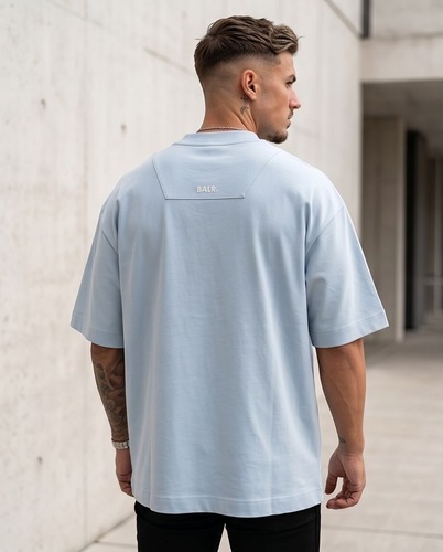 חולצה BALR מידות XS-XXL לגברים בגוון תכלת