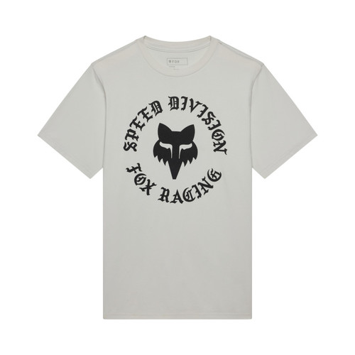 חולצת פוקס אפור -  FOX BADGE 195 ORIGINA V26