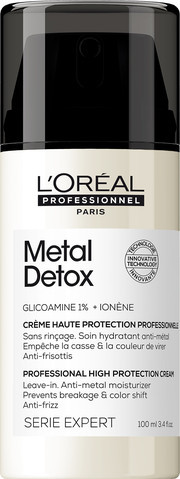 קרם לחות מקצועי METAL DETOX לשיער שעבר צביעה, בליאג' או הבהרה 100 מ