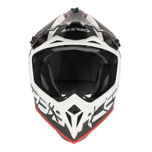 קסדת שטח STEEL CARBON 22-06 מבית ACERBIS צבע שחור אדום