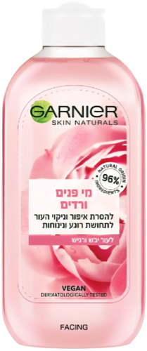 Garnier Rose Water Soothing Toner 200ML גרנייר מי פנים מי ורדים