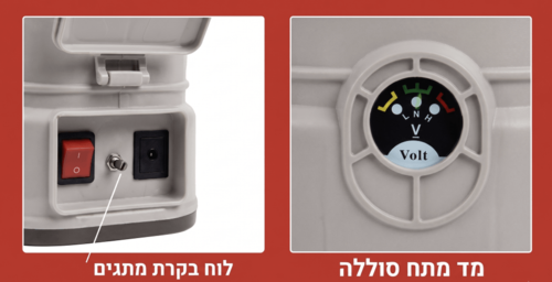 מרסס גב נטען 16 ליטר | דגם N-163E | עם סוללה TABOR | 18V 4Ah
