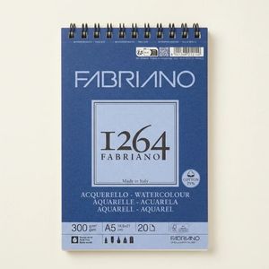 בלוק צבעי מים 20 דף 300 גר Fabriano 1264 A5