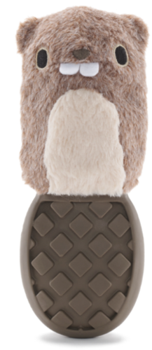 משחק לכלב בארק צעצוע נסתר אבא בונה - BARK Dog Toy Super Chewer P.B Beaver Shreddable Plush With Hidden Toy