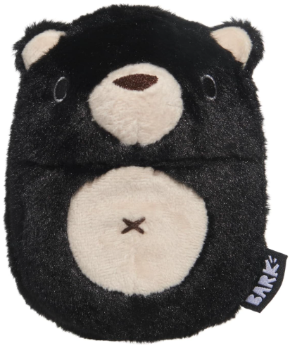 משחק לכלב בארק צעצוע נסתר דוב שחור - BARK Dog Toy Super Chewer Black Bear Bones With Hidden Squeaky 