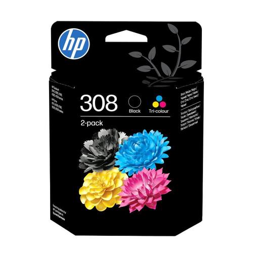 מארז דיו שחור+צבעוני מקורי HP 308