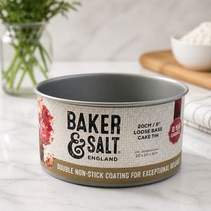 תבנית נשלפת 20 ס"מ, גובה 9 ס"מ BAKER&SALT (מעולה לעוגת גבינה!)