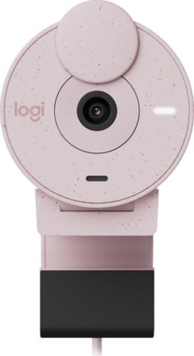 מצלמת רשת עם מיקרופון צבע ורוד Logitech Brio 300 Full HD 1080p
