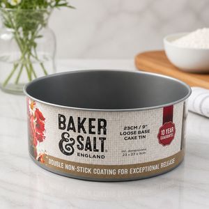 תבנית נשלפת 23 ס"מ, גובה 9 ס"מ BAKER&SALT (מעולה לעוגת גבינה!)