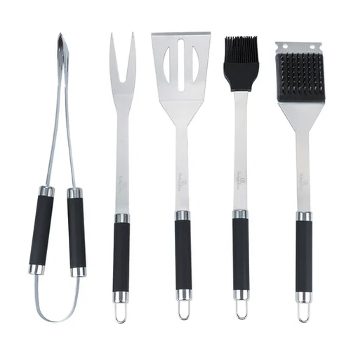 סט כלים למנגל 6 חלקים עם סינר מקצועי Berlinger Haus BH8652 