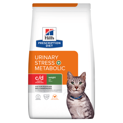 מזון רפואי לחתול הילס c/d Multicare Stress+Metabolic Cat Food 8kg