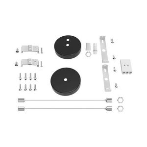  ערכה להתקנה בתליה + רוזטה 1 מטר שחור FIXON 