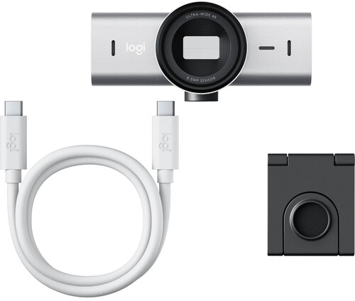 מצלמת רשת Logitech MX Brio 4K Ultra HD Pale Gray