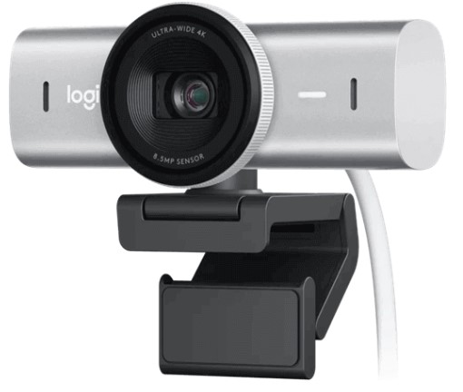 מצלמת רשת Logitech MX Brio 4K Ultra HD Pale Gray
