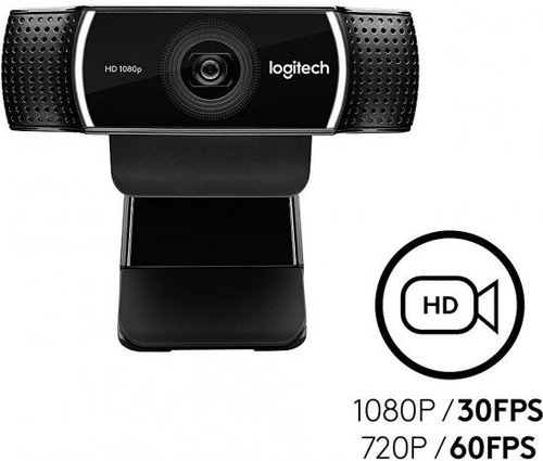 מצלמת אינטרנט עם מיקרופון Logitech C922 Pro Stream 1080p Retail