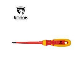 מברג פוזידרייב מבודד  EMARK PZ1x100mm 1000V VDE
