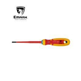 מברג שטוח מבודד  EMARK SL4.0x100mm 1000V VDE