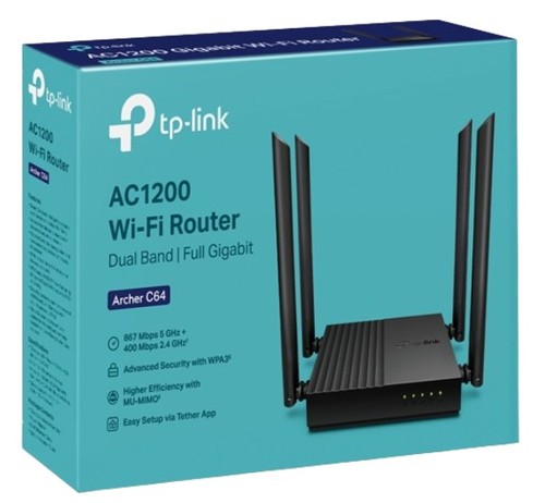 ראוטר TP-Link AC1200 Dual Band Wi-Fi Archer C64