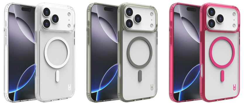 מגן מגנטי שקוף Grip Case Crystal ל-iPhone 17 Pro עם MagSafe 