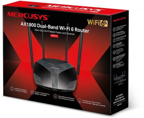 ראוטר Mercusys AX1800 Dual-Band WiFi 6 MR70X