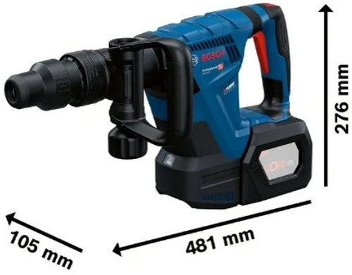 פטיש חציבה נטען + מזוודה Bosch GSH 18V-5 - גוף בלבד!