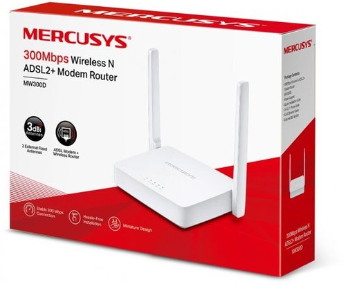 ראוטר Mercusys 300Mbps ADSL2+ MW300D