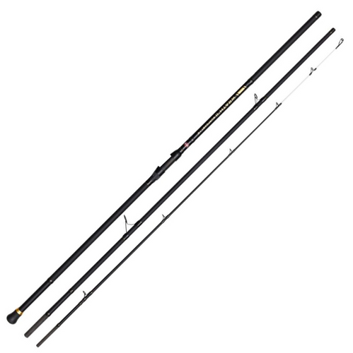 חכת דיג חוף PENN Wrath II Surfcast 453 באורך 4.5 מטר, 3 חלקים, בצבע שחור.