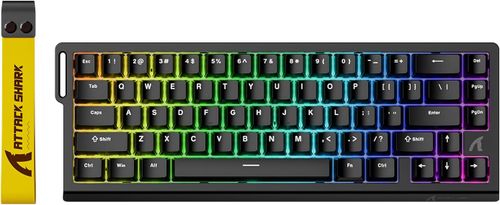 מקלדת גיימינג מגנטית Attack Shark X68 HE שחור  