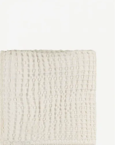 שמיכת פיקה גדולה 100*150 ליין Cotton Cloud - שמנת