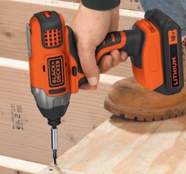 מברגה אימפקט נטענת 18V גוף בלבד- ללא סוללה Black+Decker BDCIM18N-XJ