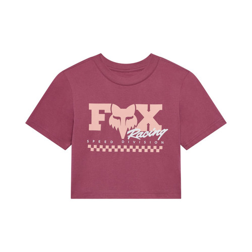 חולצה קצרה לנשים פוקס ורוד - FOX W CHECKER SS BABY 