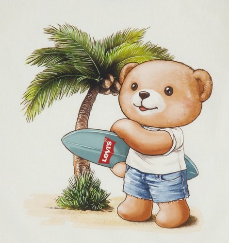 סט ליוויס Levi's Palm Tree Surf Shorts Set | תינוקות