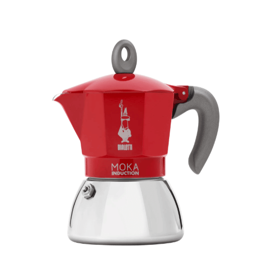 מקינטה מוקה לאינדוקציה 6 כוסות אדום Bialetti Moka Induction