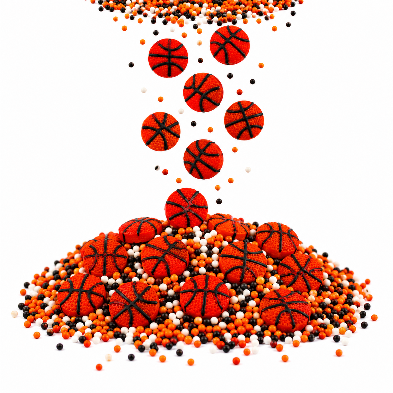 סוכריות לקישוט כדורסל דקולישס