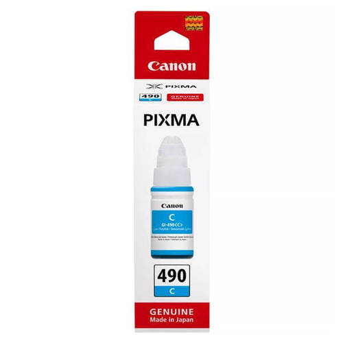 בקבוק דיו Canon GI-490C -  כחול