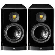  זוג רמקולים מדפיים Elac Vela BS 404 מתצוגה! בצבע שחור מבריק בלבד!