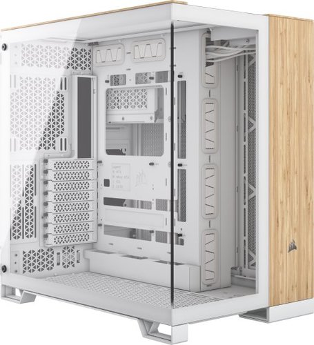 מארז לבן CORSAIR 6500X MID T.Glass