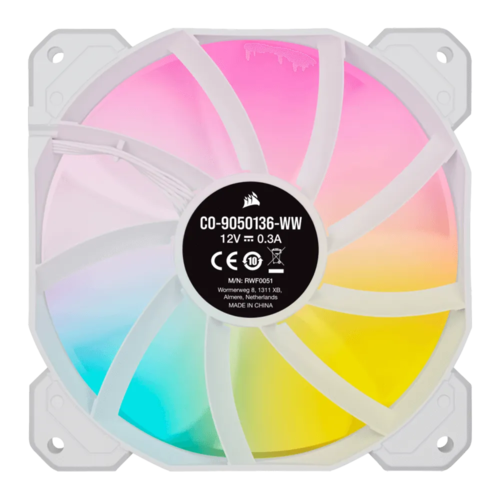 מאוורר לבן CORS SP120 ELITE 1FAN